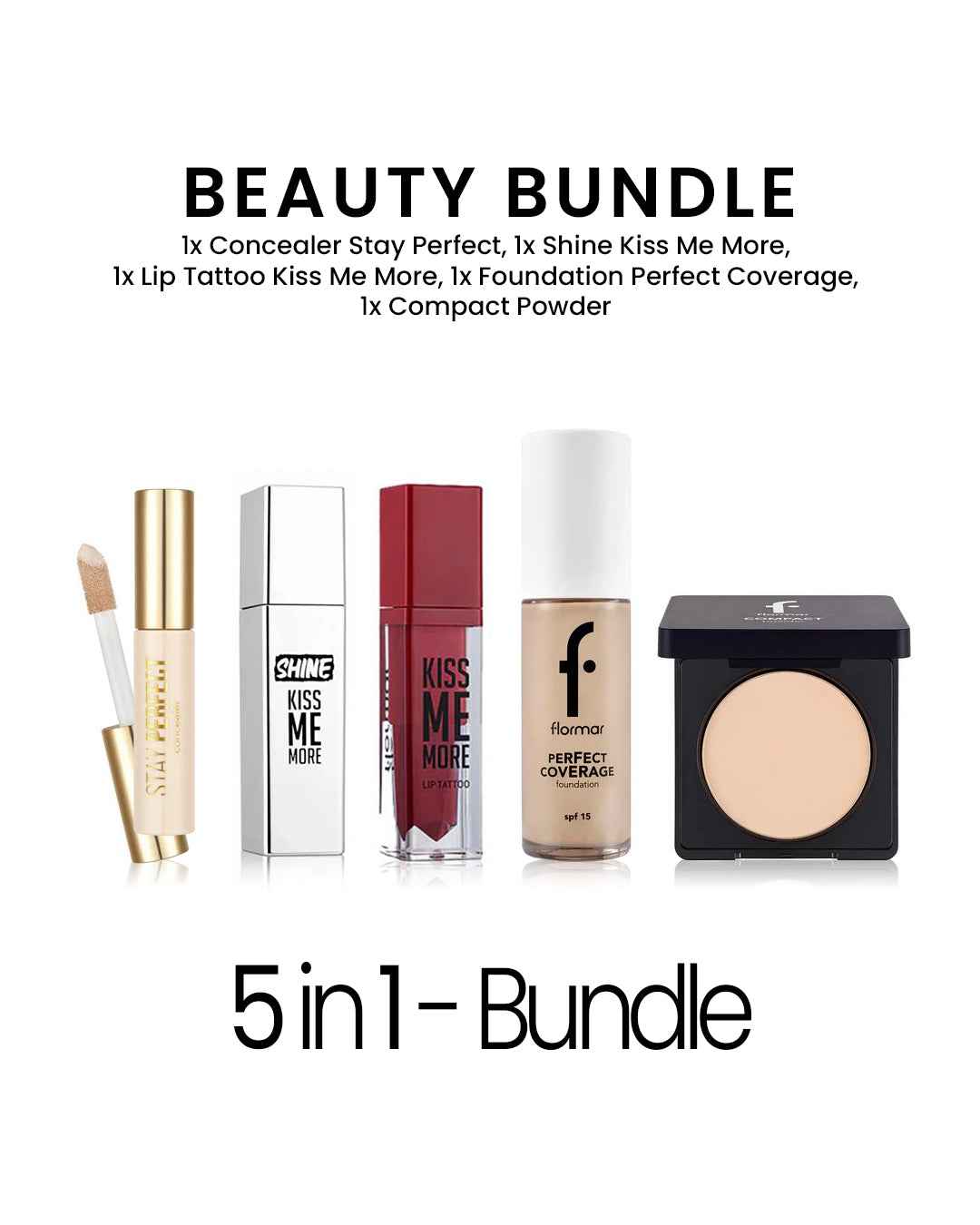 Flormar Beauty Essentials Bundle 5 in 1