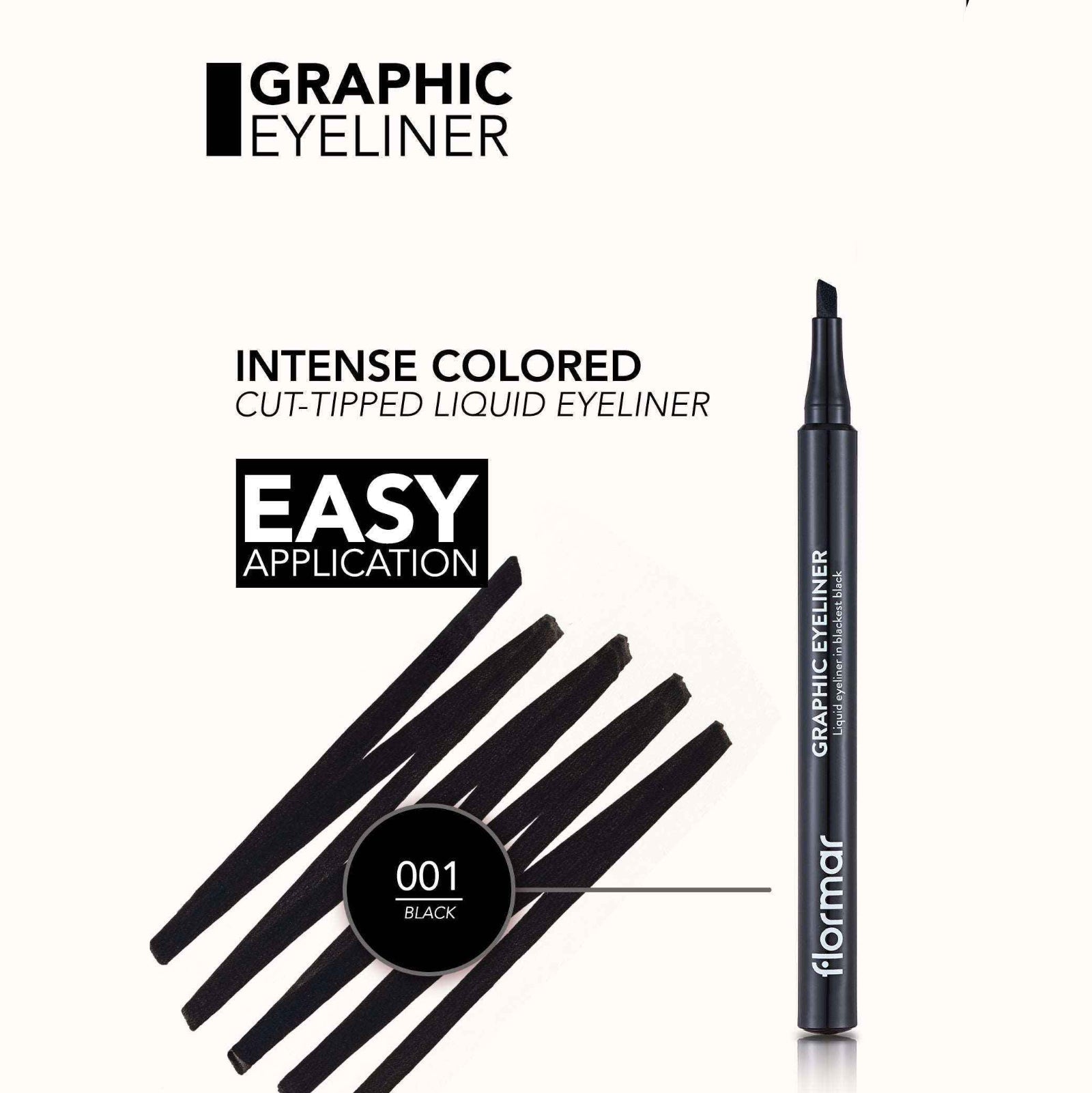 FLORMAR EYELINER LIQUID GRAPHIC