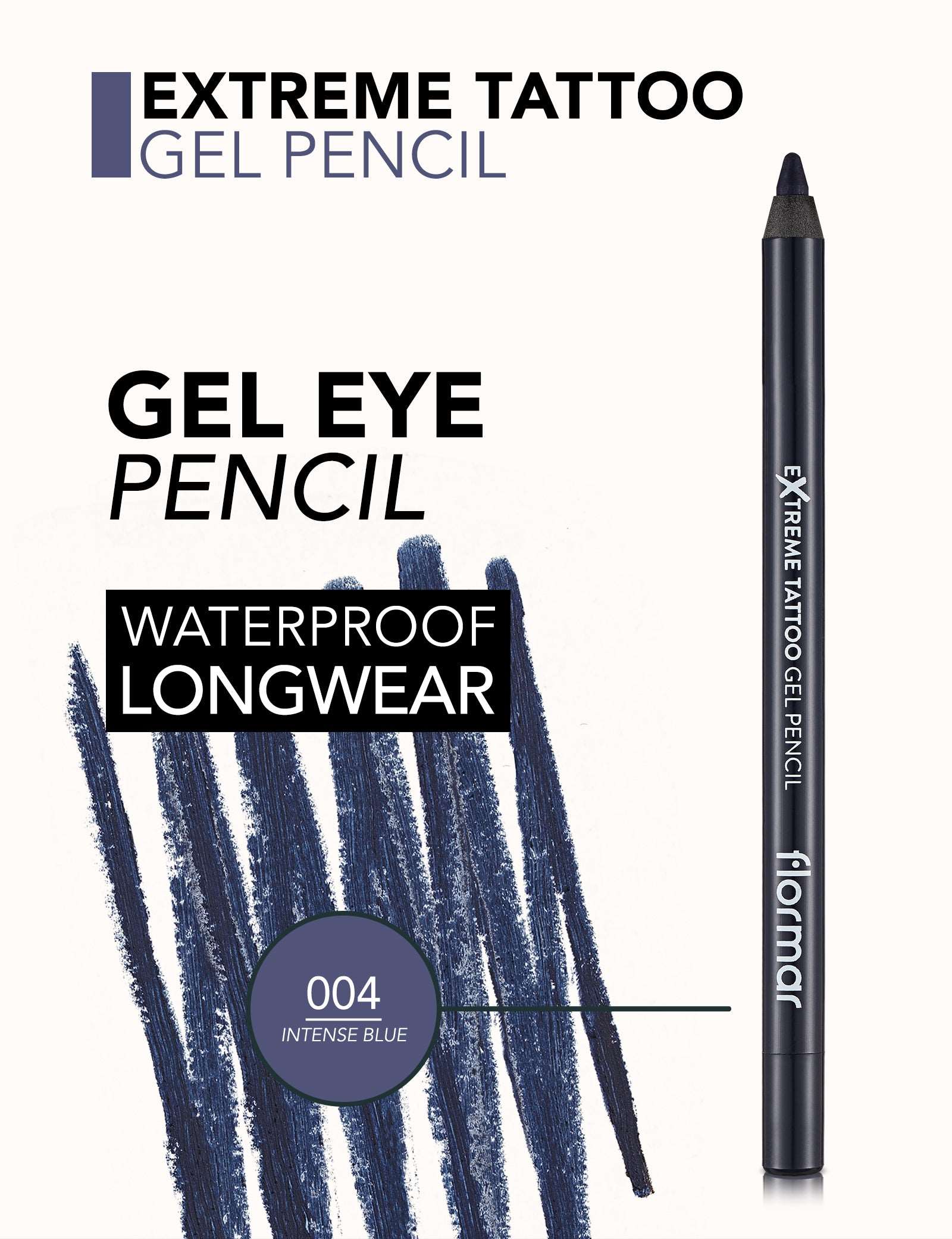 FLORMAR EYELINER PENCIL EXTREME TATTOO GEL 04