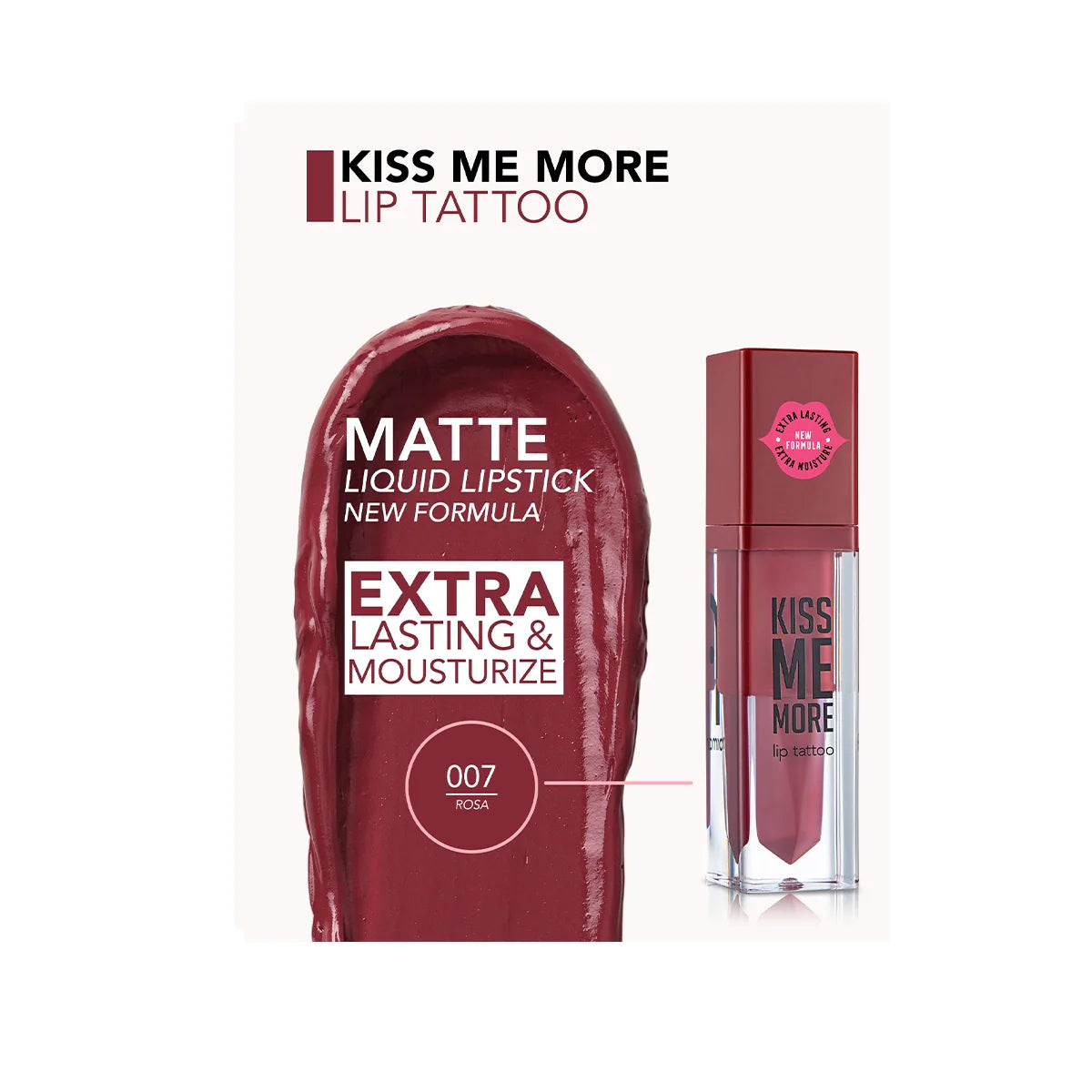FLORMAR LIPSTICK SHINE KISS ME MORE