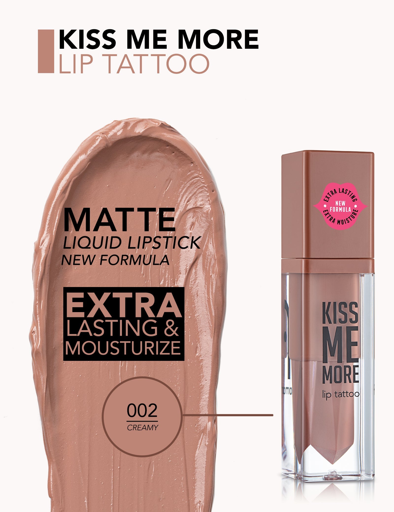 Flormar Lip Tattoo Kiss Me More Long Lasting Color
