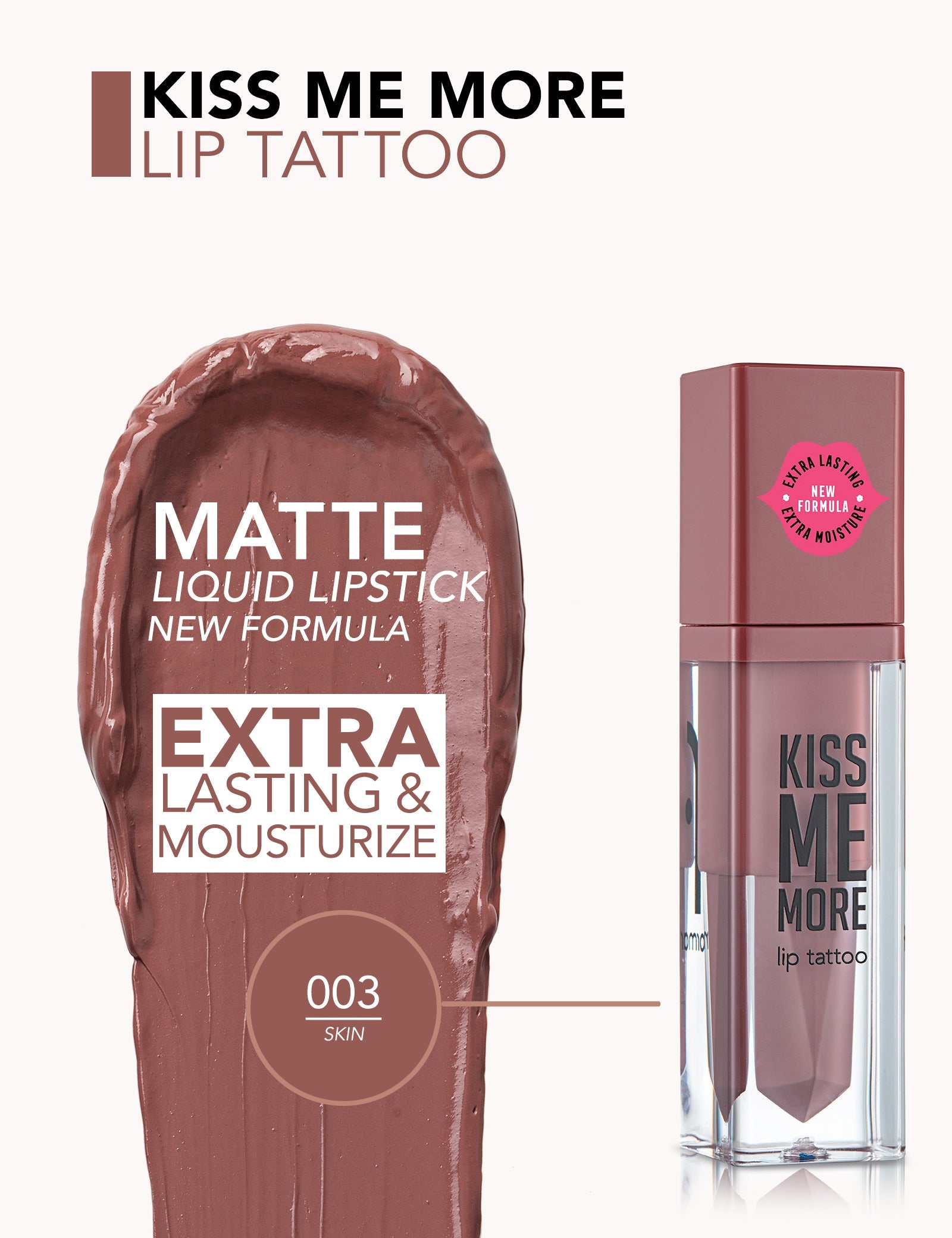 Flormar Lip Tattoo Kiss Me More Long Lasting Color