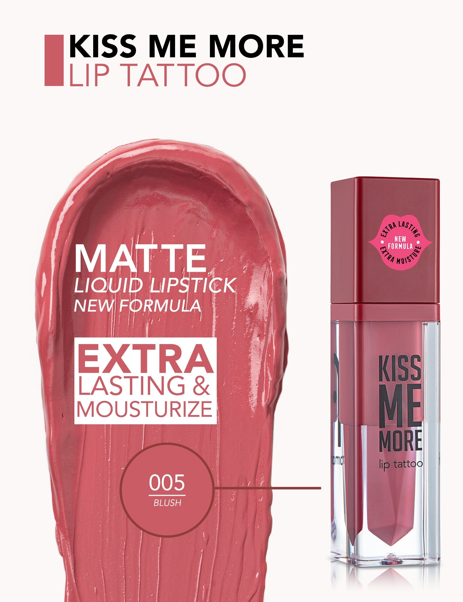 Flormar Lip Tattoo Kiss Me More Long Lasting Color