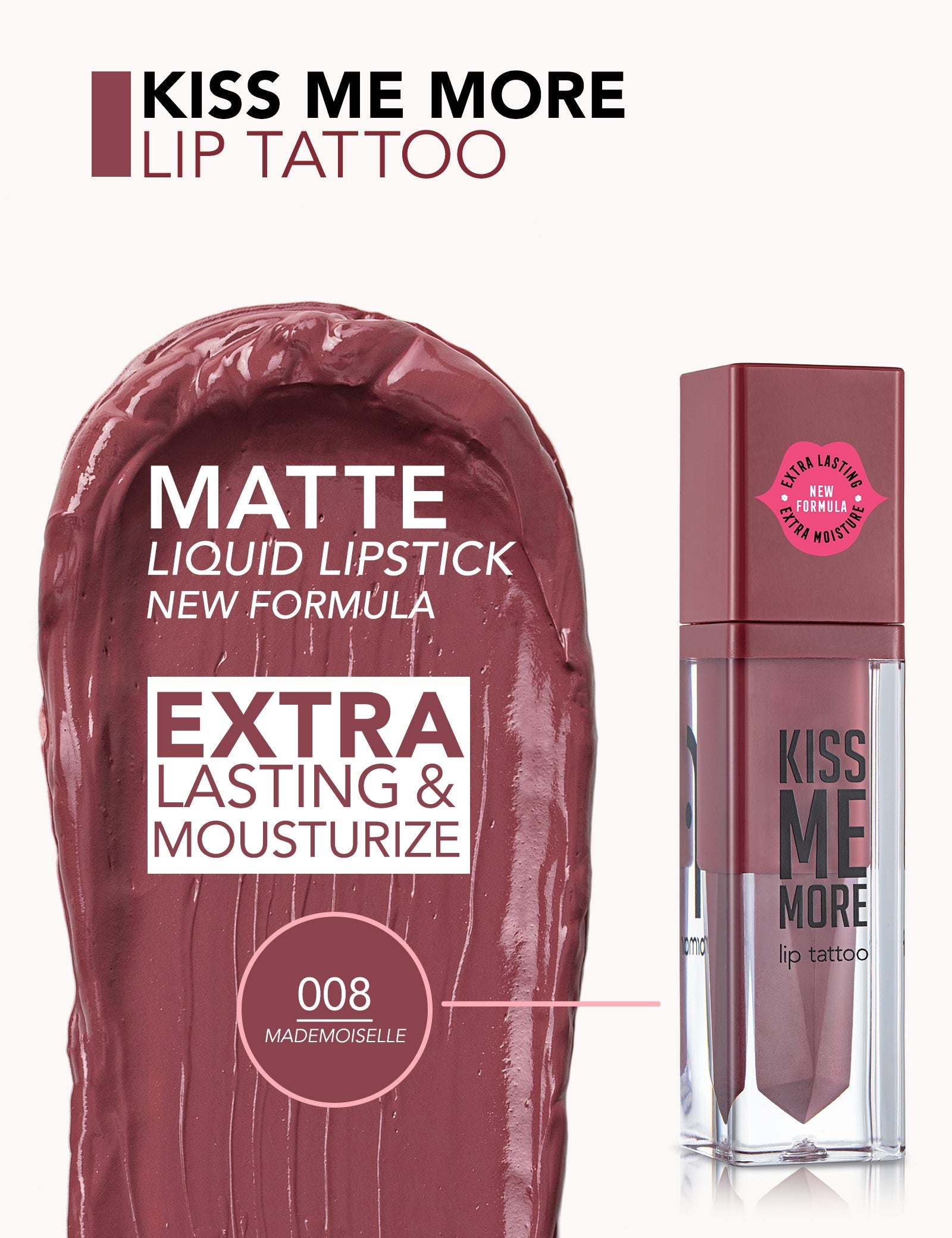 Flormar Lip Tattoo Kiss Me More Long Lasting Color