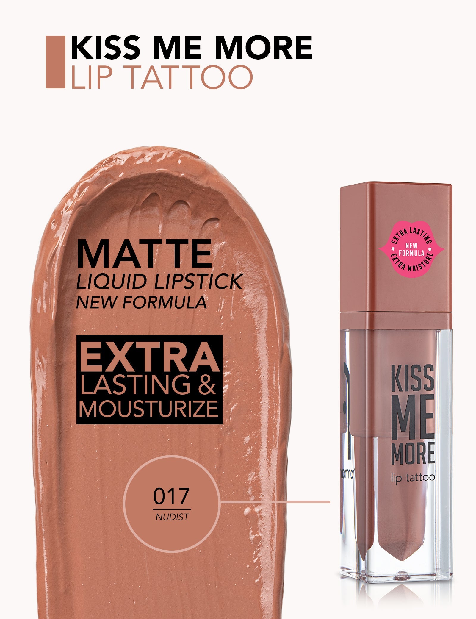 Flormar Lip Tattoo Kiss Me More Long Lasting Color