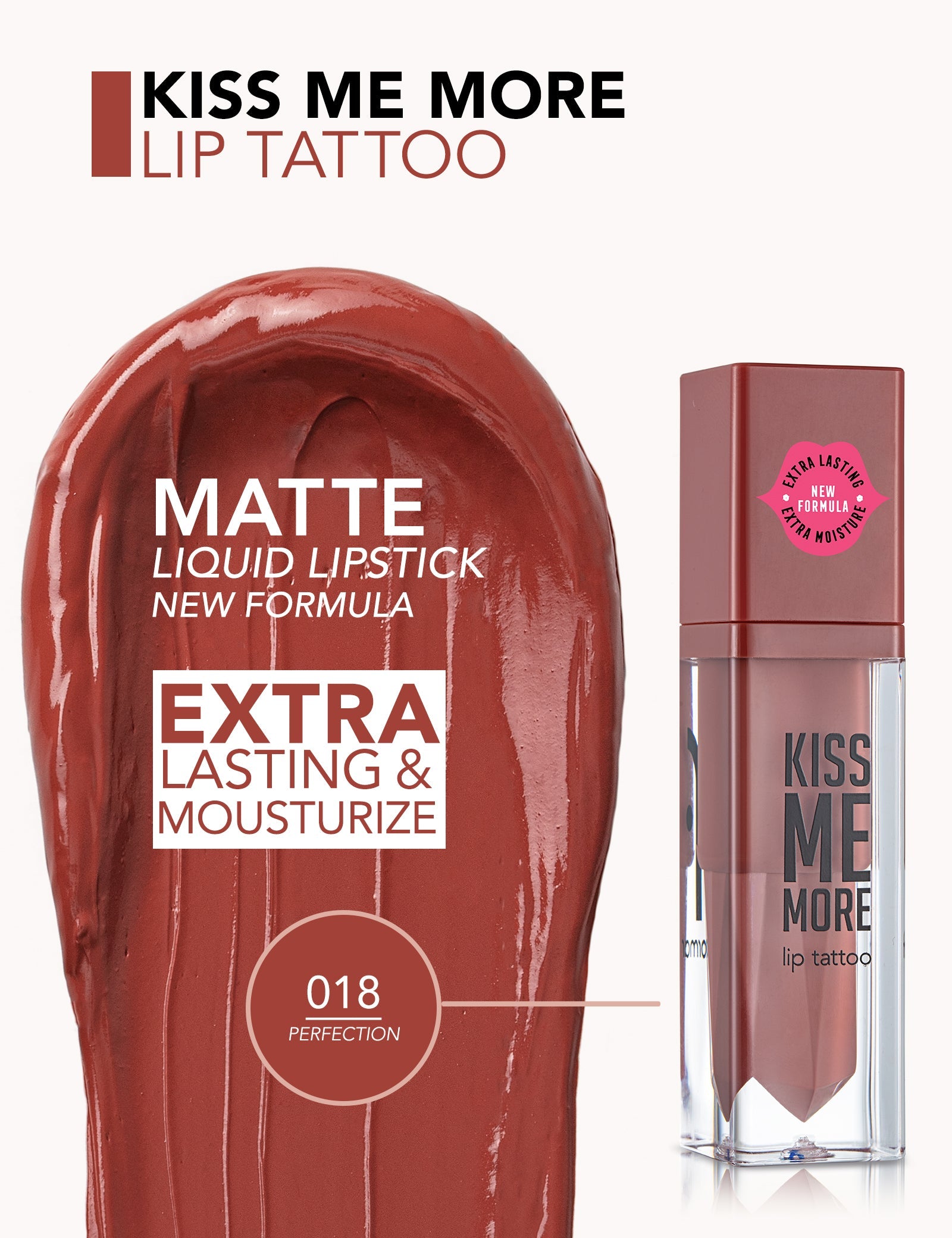 Flormar Lip Tattoo Kiss Me More Long Lasting Color
