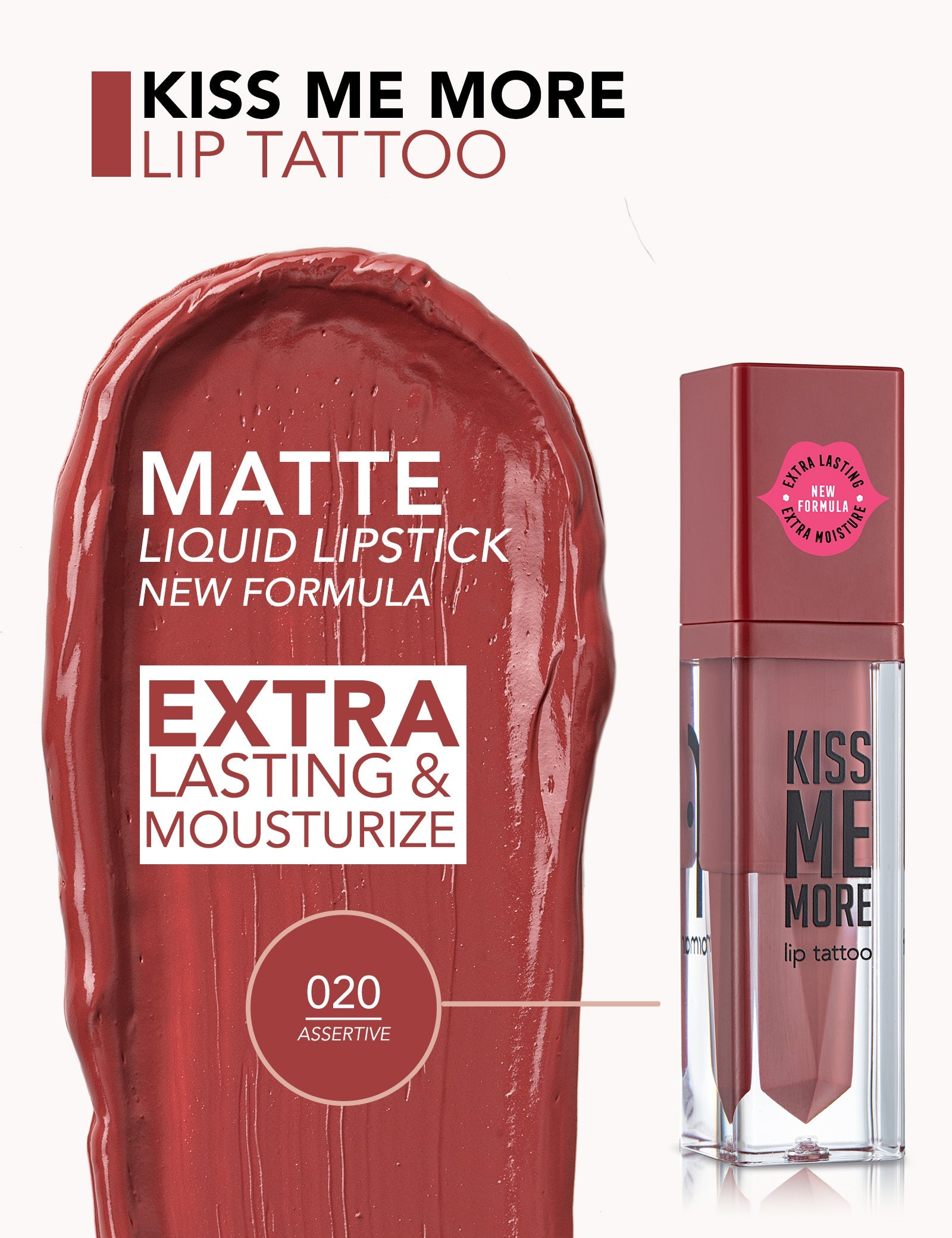 Flormar Lip Tattoo Kiss Me More Long Lasting Color