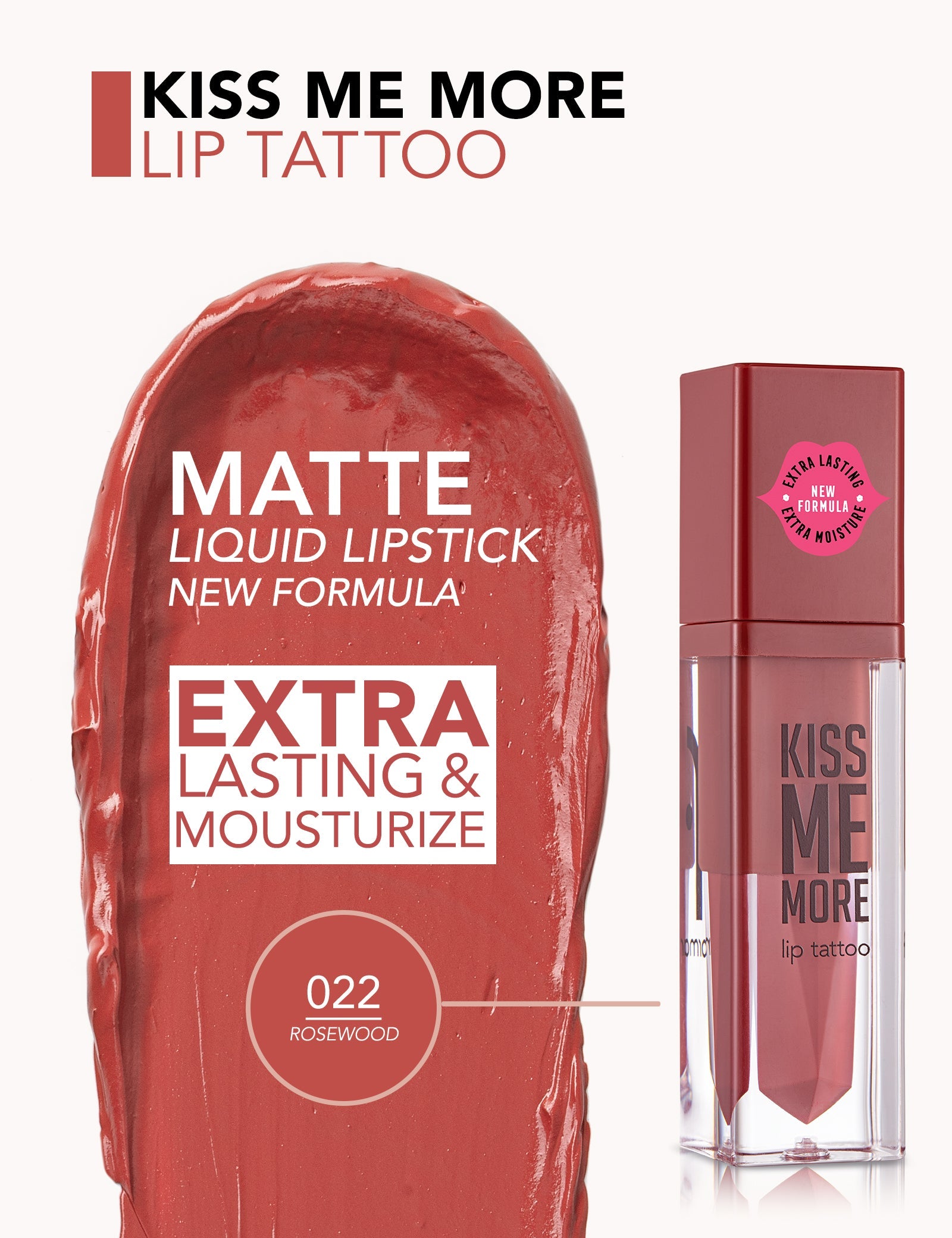 Flormar Lip Tattoo Kiss Me More Long Lasting Color
