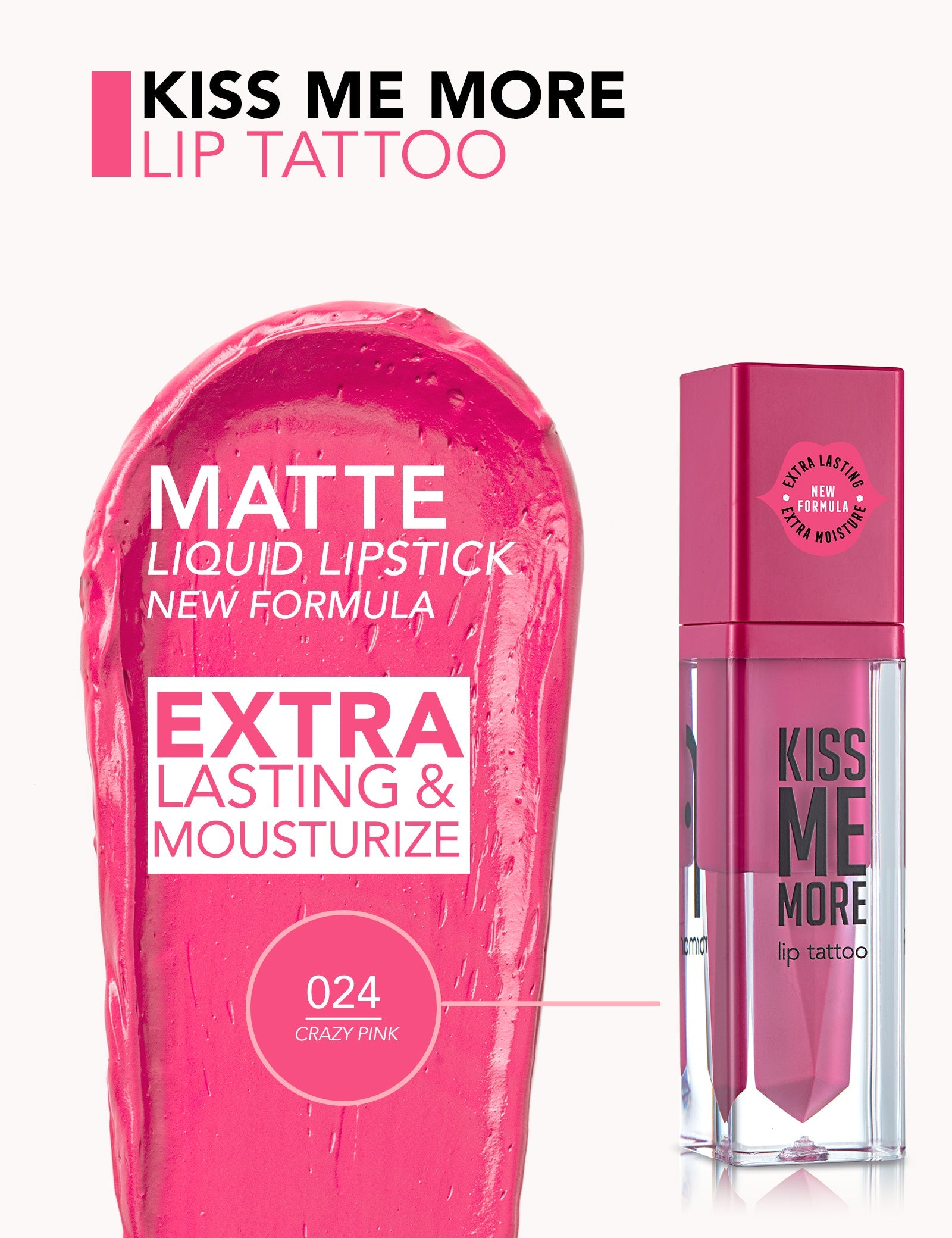 Flormar Lip Tattoo Kiss Me More Long Lasting Color