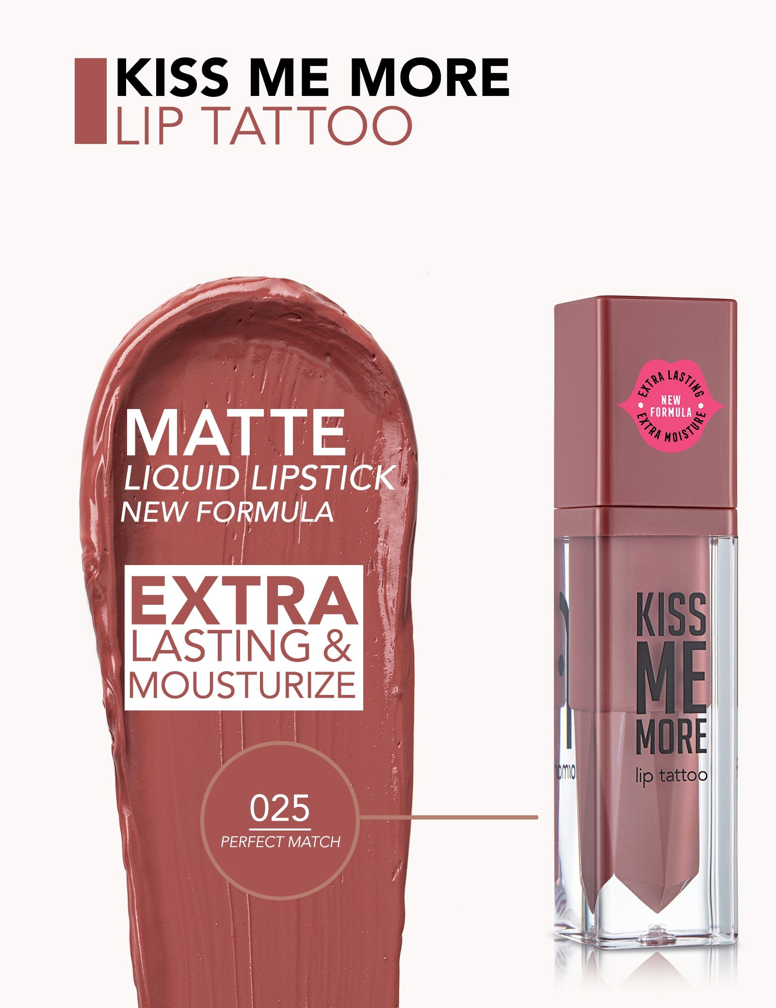 Flormar Lip Tattoo Kiss Me More Long Lasting Color