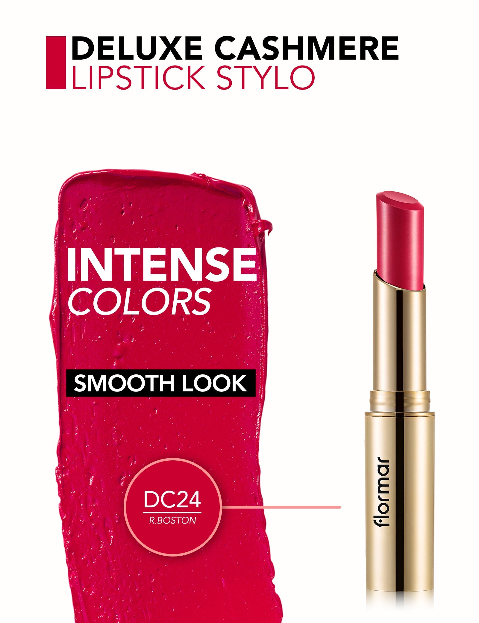 FLORMAR LIPSTICK DELUXE CASHMERE