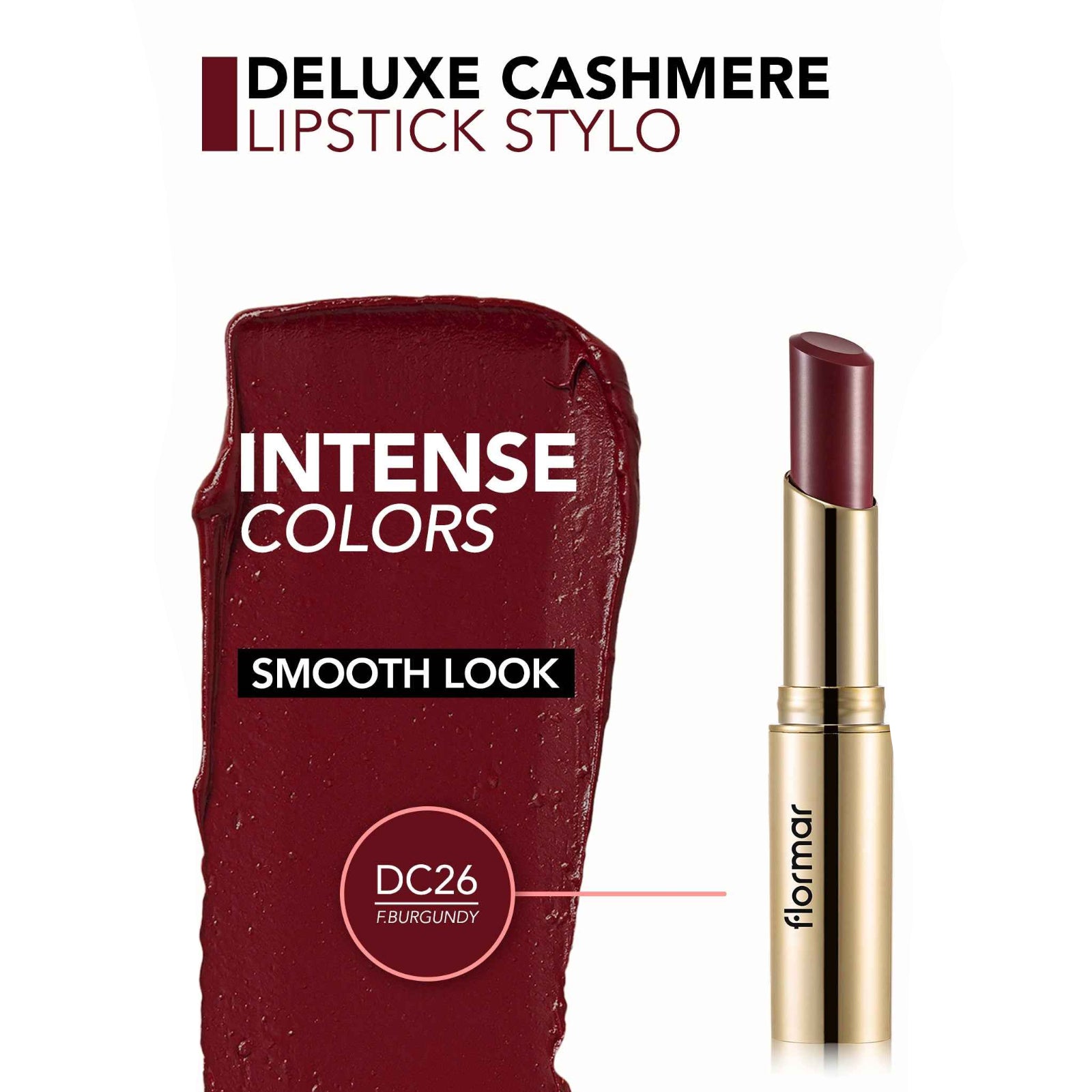 FLORMAR LIPSTICK DELUXE CASHMERE