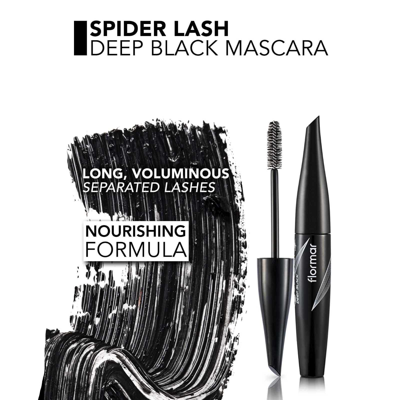 FLORMAR MASCARA SPIDER LASH DEEP BLACK