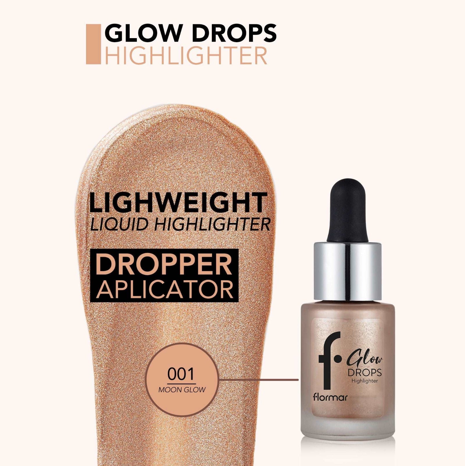 FLORMAR HIGHLIGHTER GLOW DROPS 01