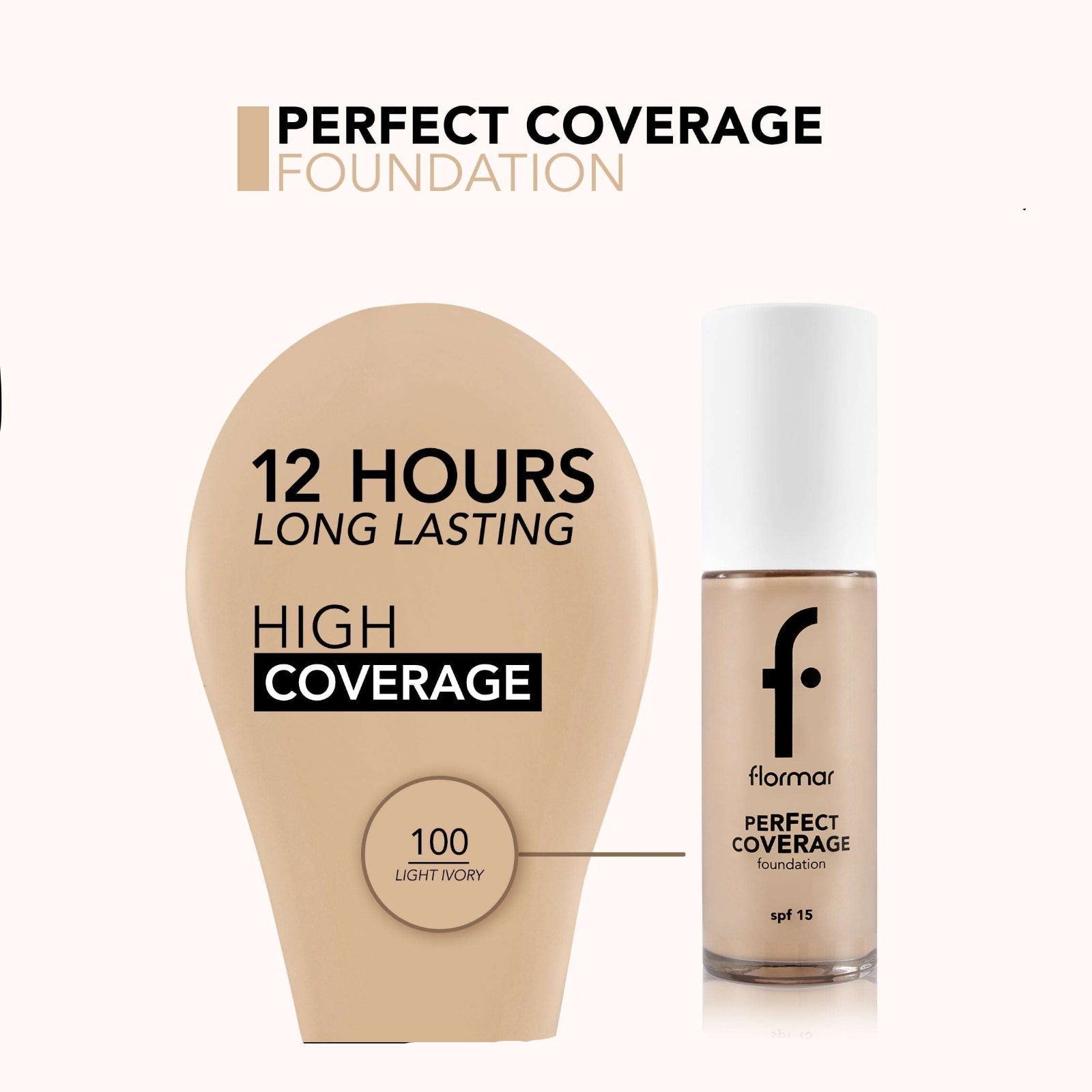 FLORMAR FOUNDATION PERFECT COVERAGE 100