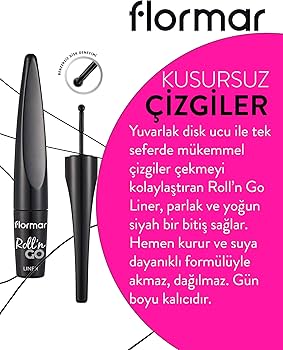 FLORMAR EYELINER ROLL N GO BLACK - D.Watson Cosmetics