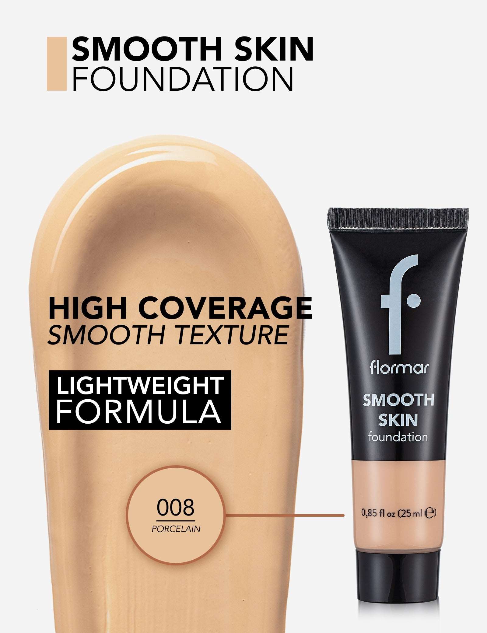 FLORMAR FOUNDATION SMOOTH SKIN 008